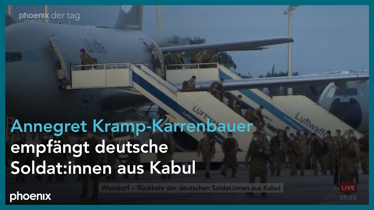 Rückkehr der deutschen Soldat:innen aus Kabul am 27.08.21