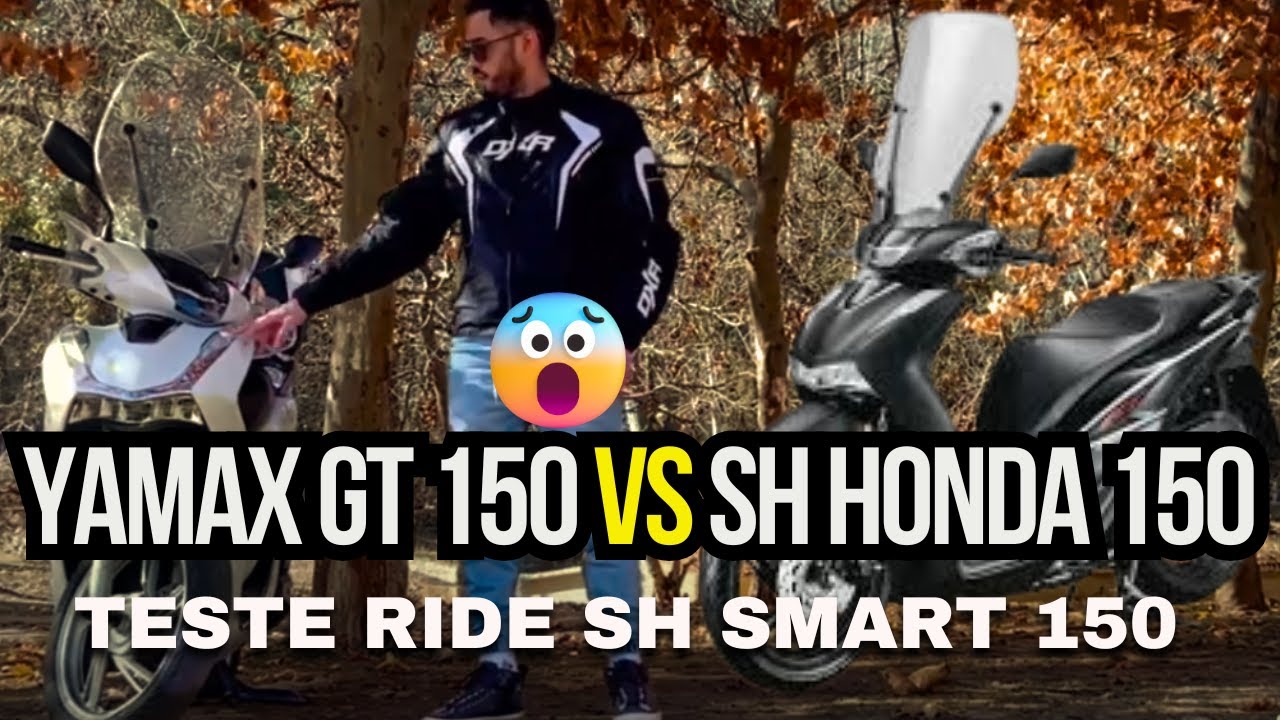 Teste Ride SH Smart 150 ومقارنته مع Yamax Gt 150 🏍️