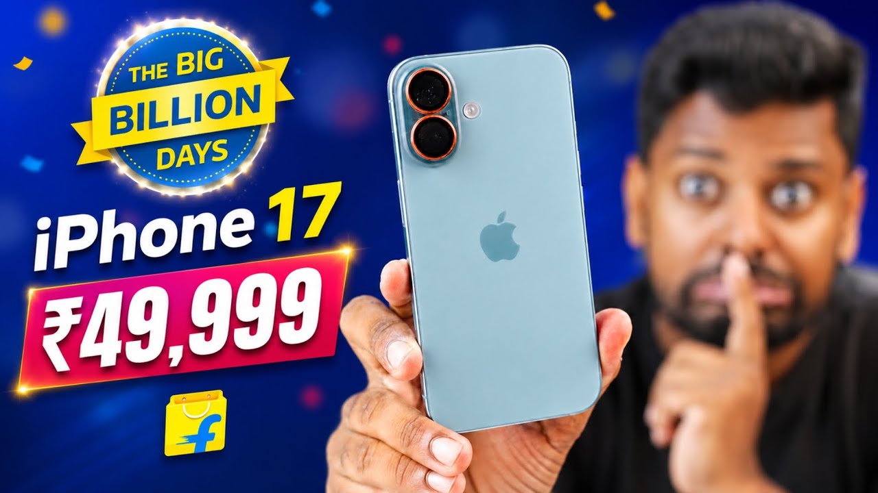 iPhone 17 ₹49,999 😲 Flipkart Big Billion Days Sale | iPhone 17 Price Drop