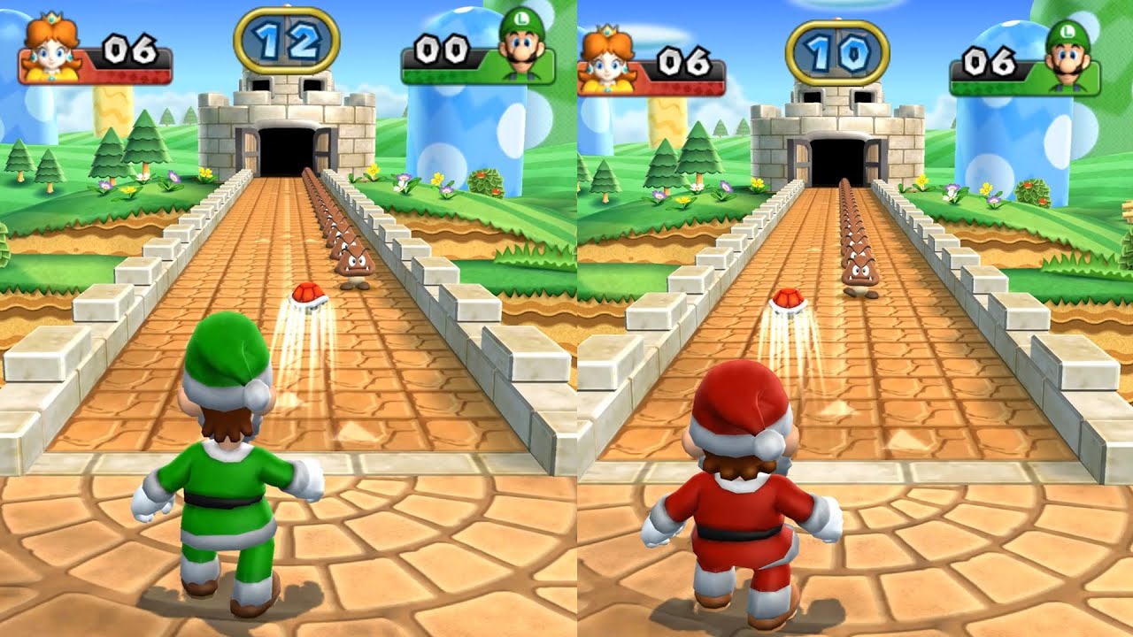 Step It Up 7 Win - Rosalina vs Daisy vs Santa Luigi vs Santa Mario | Mario Party 9