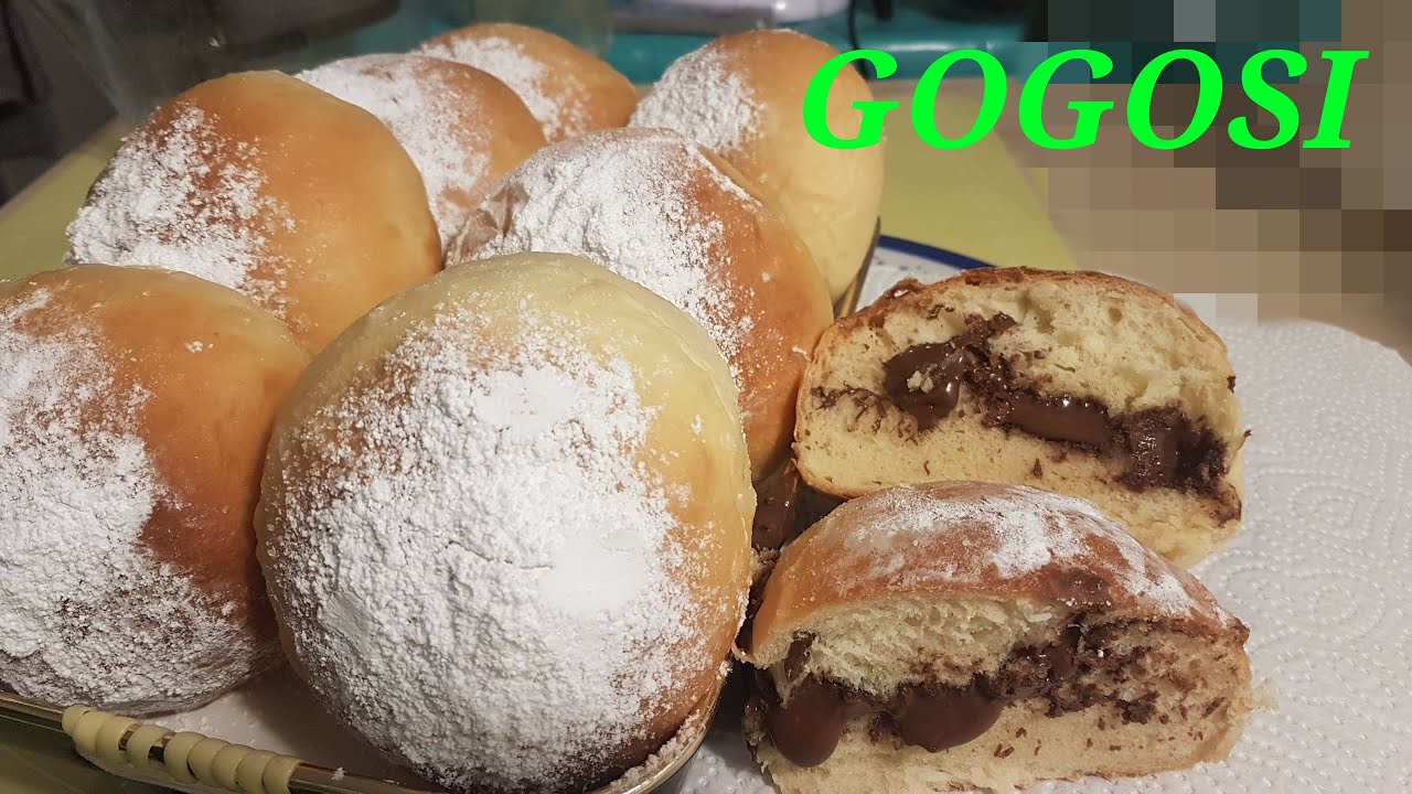 Gogosi la cuptor-fara ulei prajit,pufoase si bune  #245