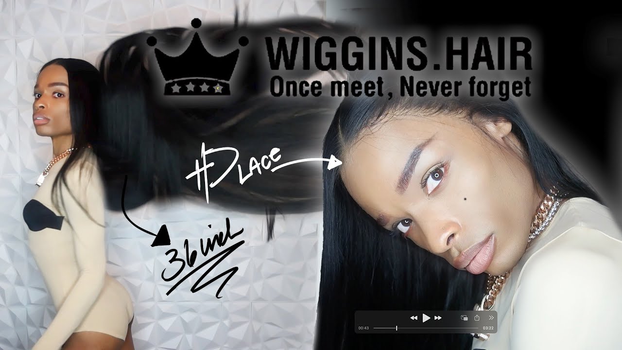 WIGGINS HAIR CHANGE THE GAME😱 BEST AFFORDABLE 36 INCH STRAIGHT WIG EVER | EASY INSTALL FOR BEGINNER