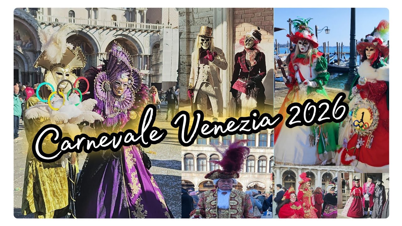 Carnevale di Venezia 2026 - Le pi&ugrave; belle maschere 🎭 Venice Carnival 2026 - #italy #carnival #travel 