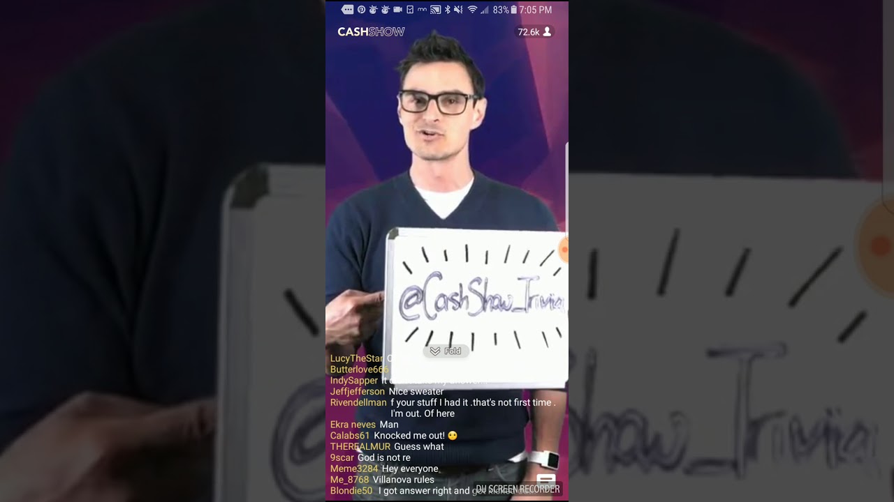 Cash show app