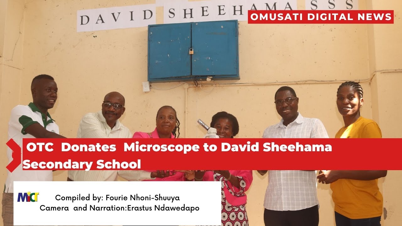 Outapi Town Council  donates to Dawid Sheehama Secodary School.