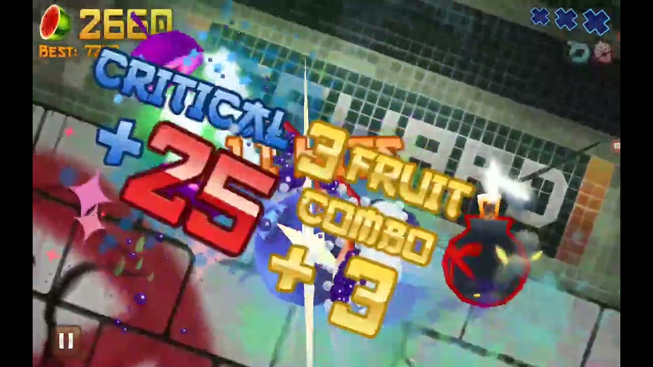 Fruit Ninja Orignal Modes High Score - Classic Mode 5001 Points