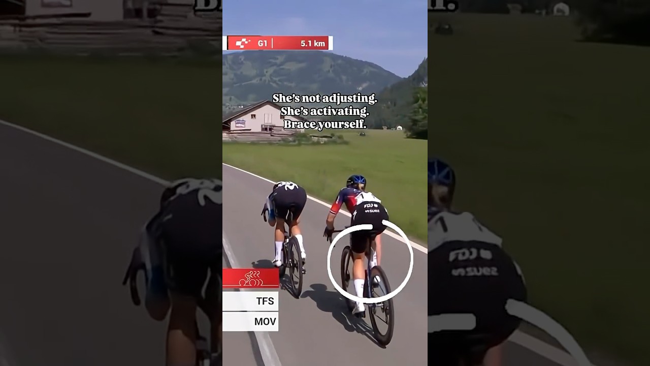 Cyclist's Secret Move Before the Sprint!