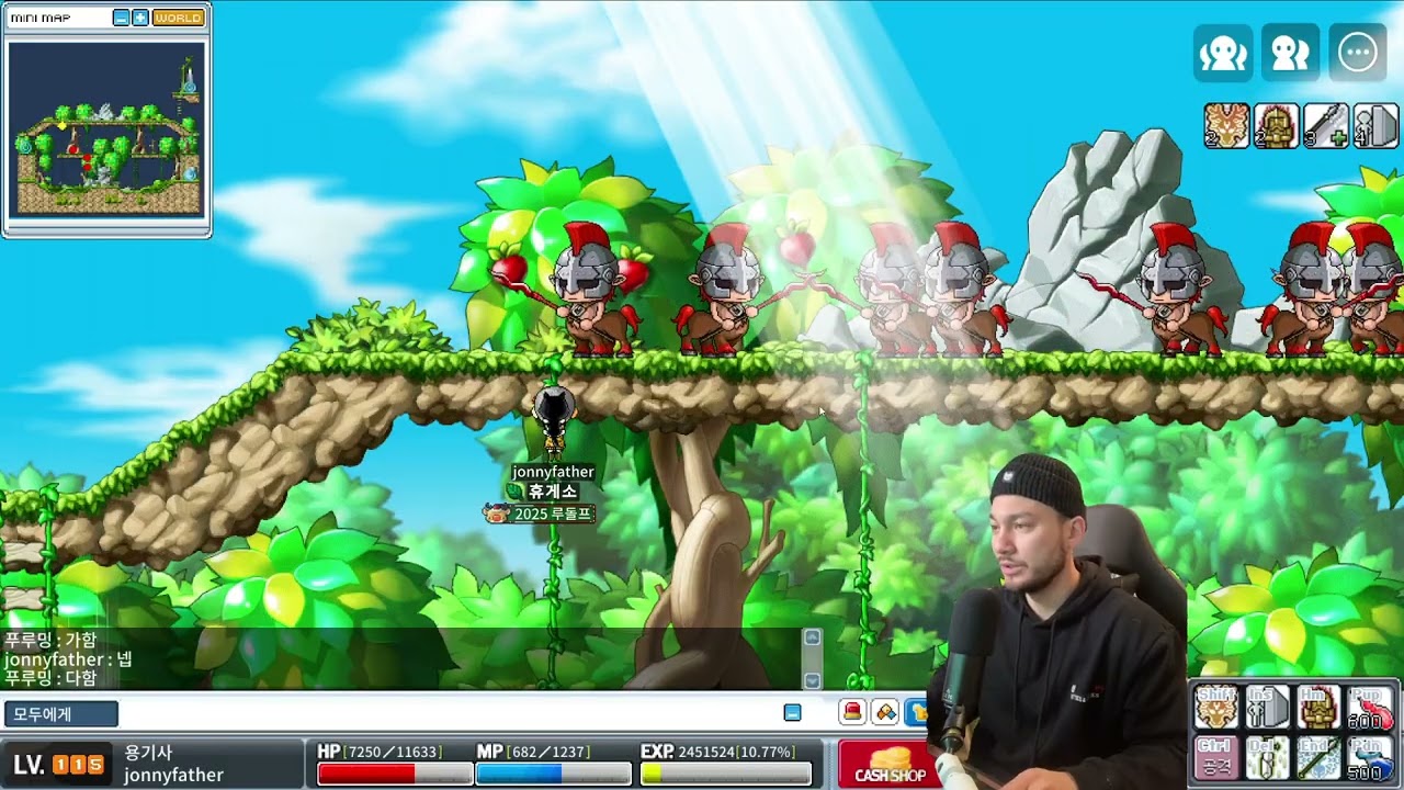 MapleStory Chill DK Grind. 편안한 용기사 육성.