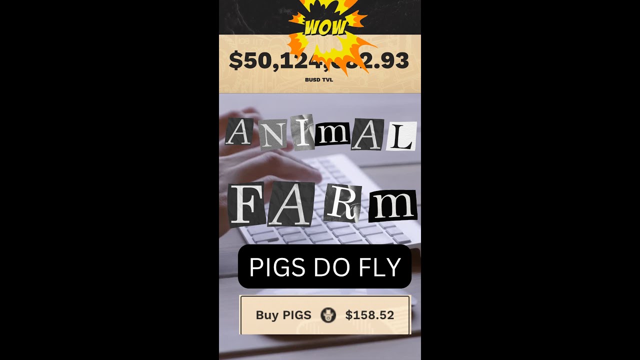PIGS DO FLY IN the Animal Farm #drip #animalfarm #shorts