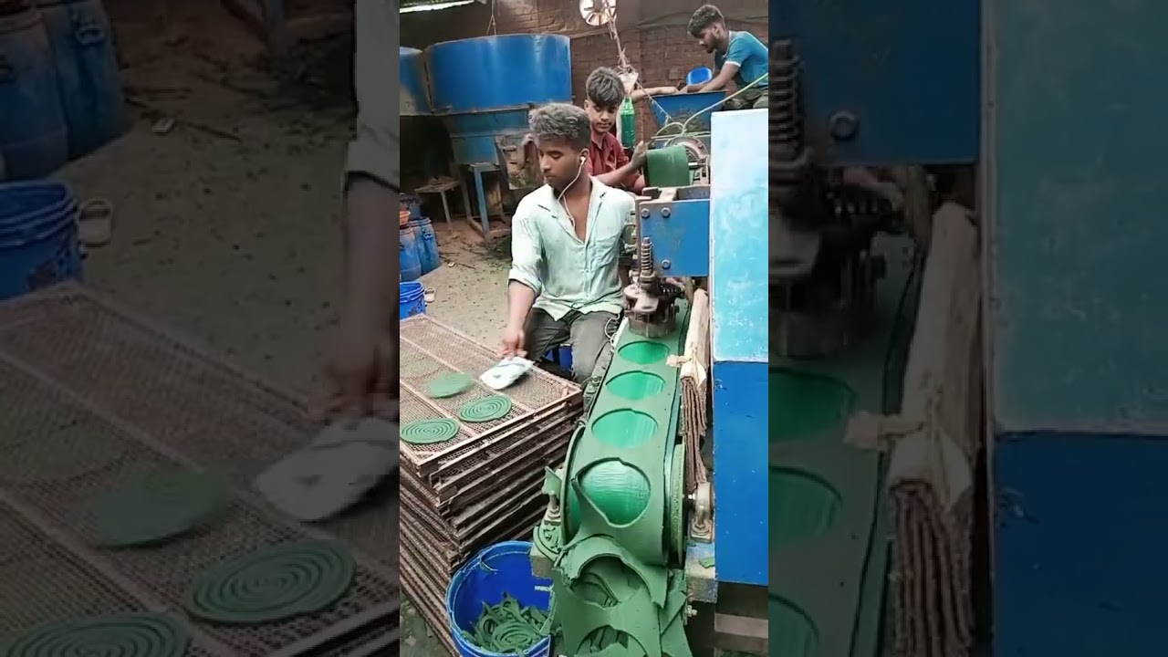 Process of making mosquito coils