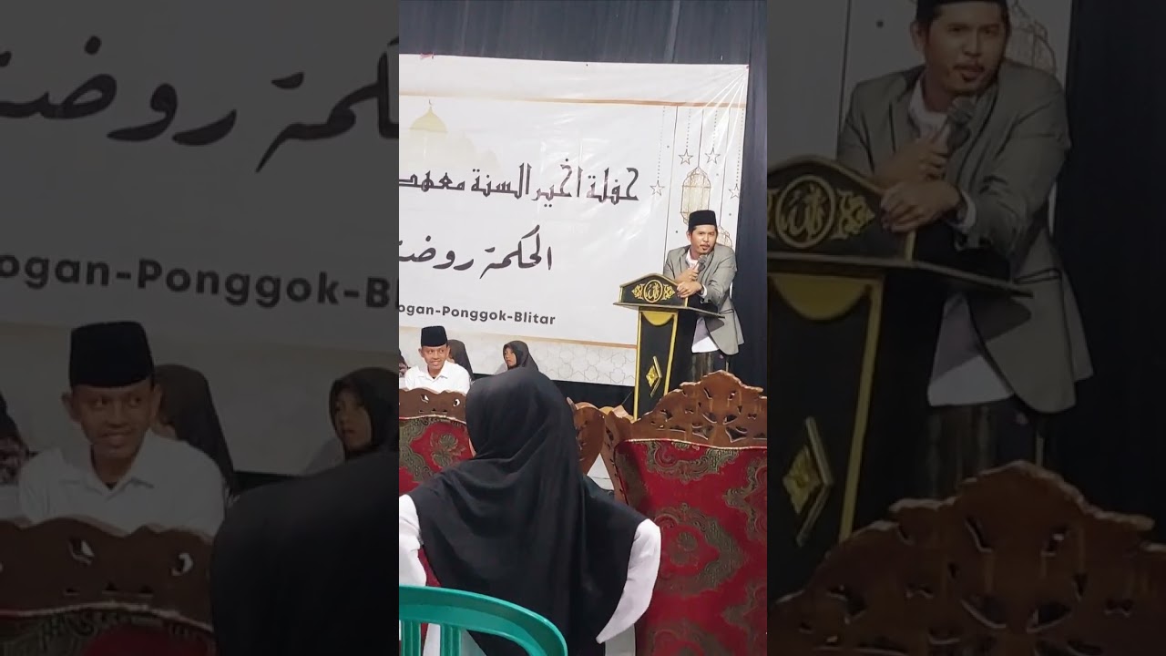 Sambutan haflah akhirussanah dan tasyakuran ponpes ALHIKMAH ROUDLOTUL QUR'AN