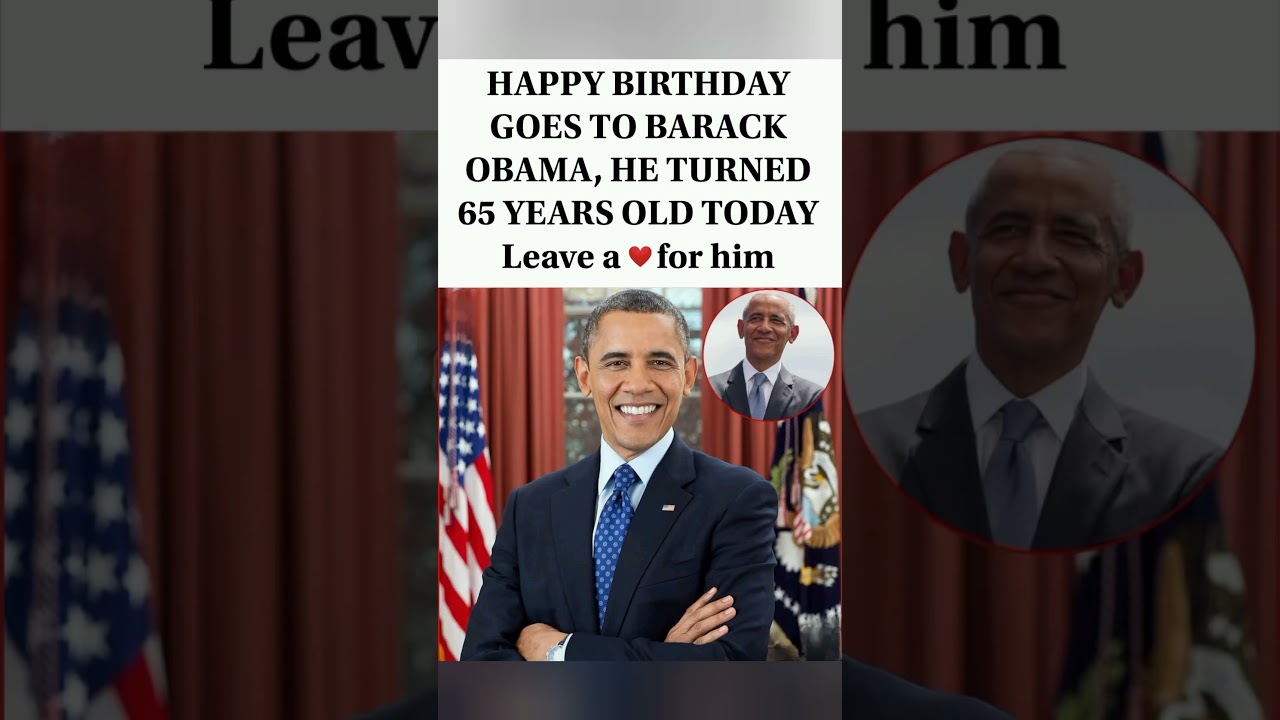 🎂👨🏾&zwj;💼Happy 65th Birthday to Barack Obama &ndash; A Leader, A Legend, A Legacy! 🥳✨ #viral #shorts
