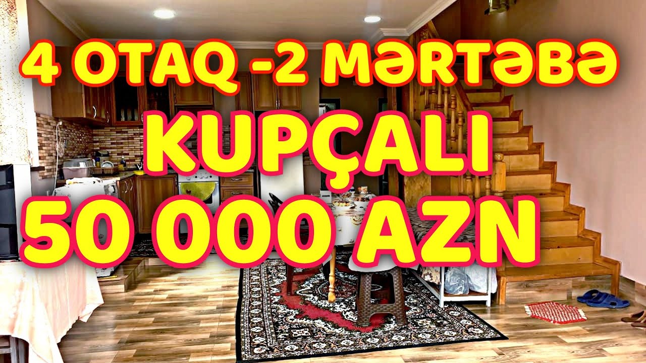 ÖZ YASAYİSİ UCUN TİKİLMİS ! 2 MERTEBE KUPÇALI 4 OTAQLİ HEYET EVİ SATİSA CİXARİLİB !