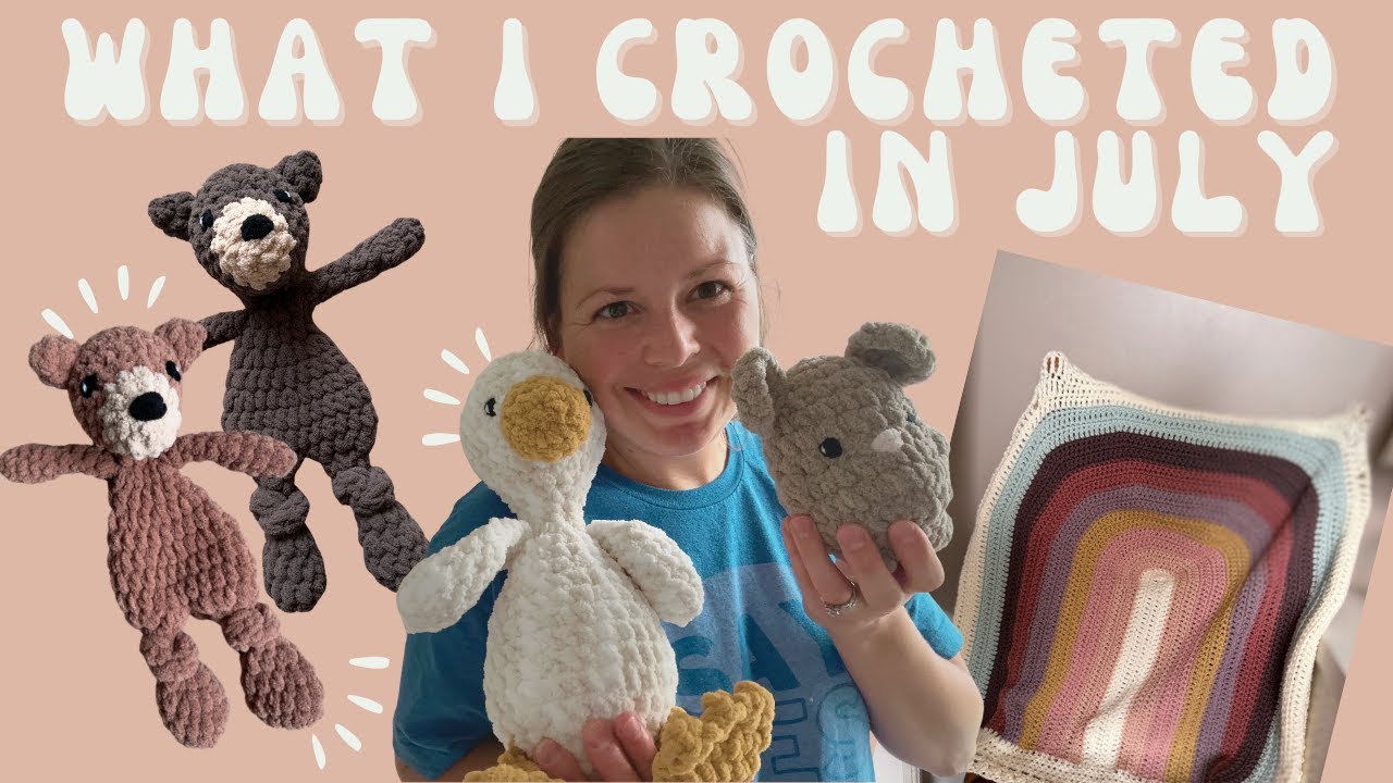 Everything I Crocheted in July 2023 | Crochet Business, Market Prep, Amigrumi, Finished WIPs