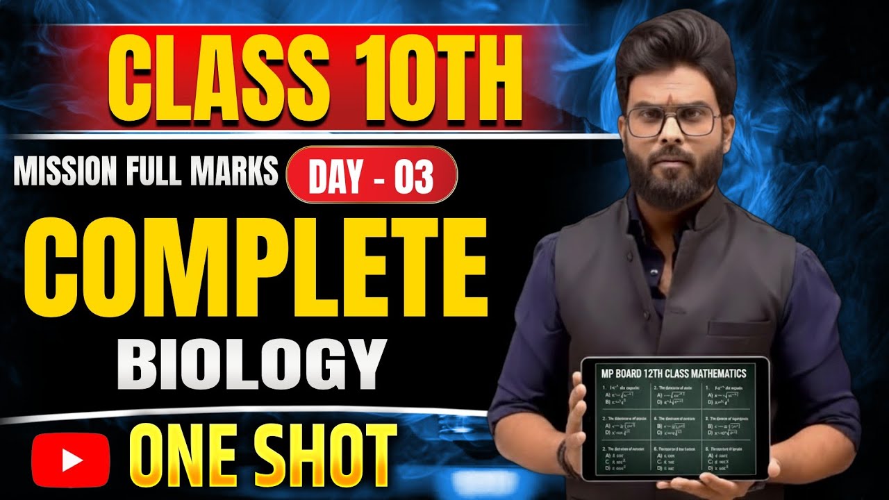 MP Board Class 10 Biology Full Revision 🦁 | Life Processes to Heredity | One Shot Live Class