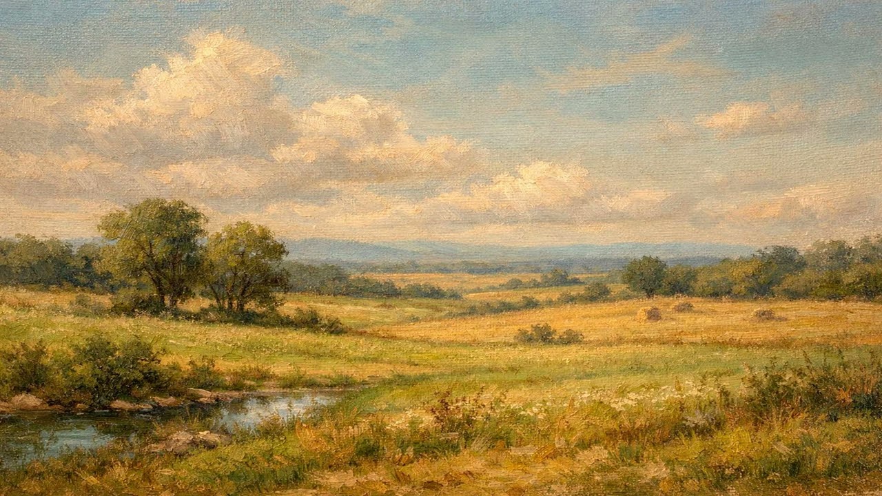 Turn Your TV Into Art I Classical Pastoral Scene Painting I 2 Hours I 4K