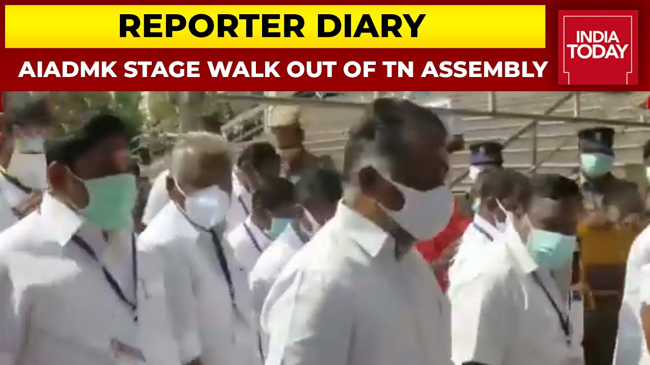 AIADMK Stage Walk Out Of Tamil Nadu Assembly | Reporter Diary