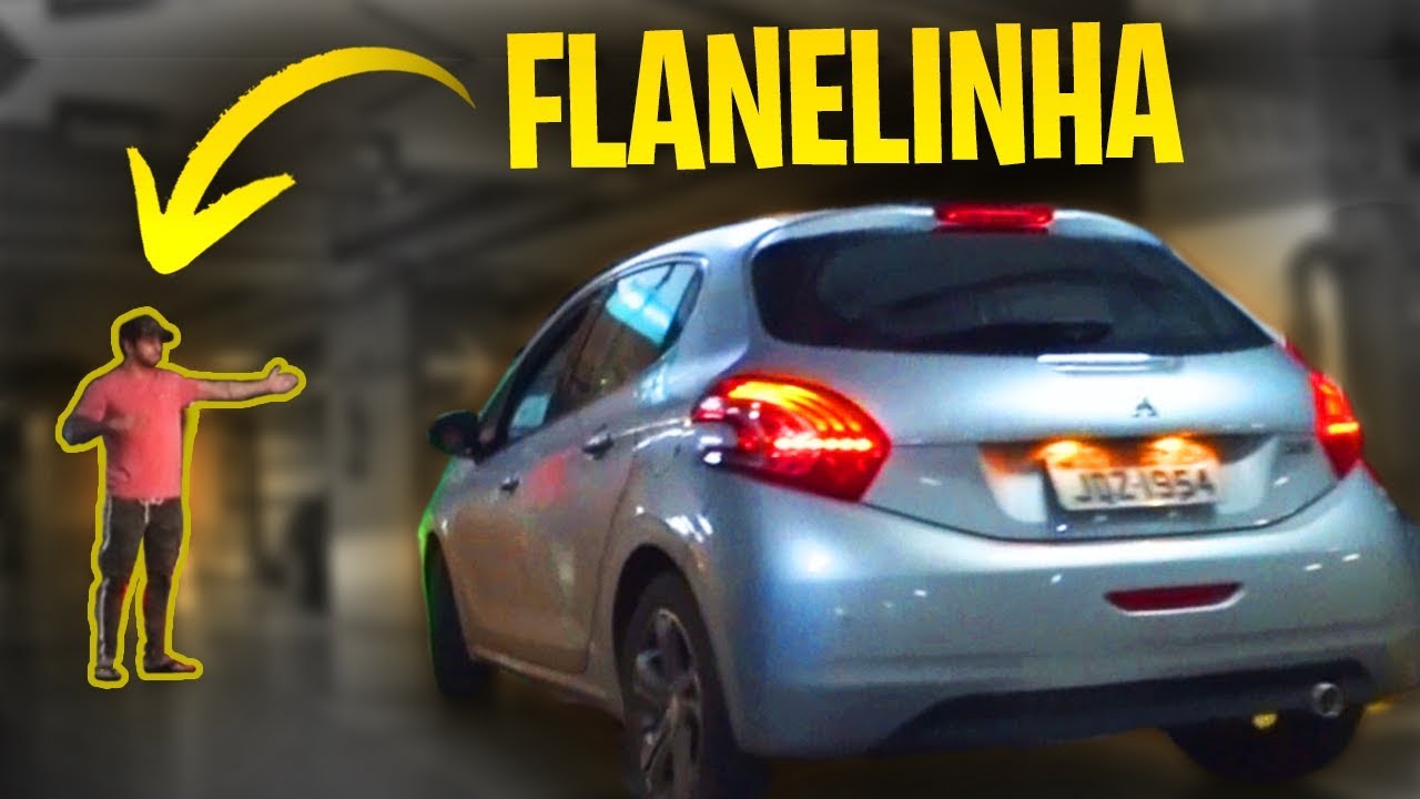 FINGI SER FLANELINHA NO ESTACIONAMENTO DO SHOPPING!