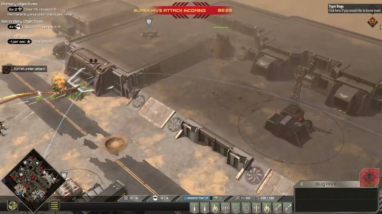 Starship Troopers: Terran Command- Starport Sweep (Bonus mission)
