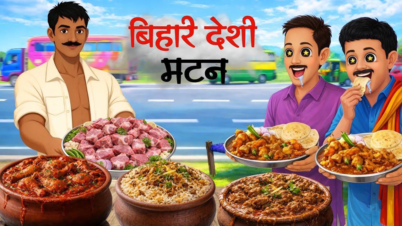बिहार का देसी मटन | Bihar ka Desi Mutton | Hindi story | Hindi kahani | Story | स्पाइसी मटन थाली