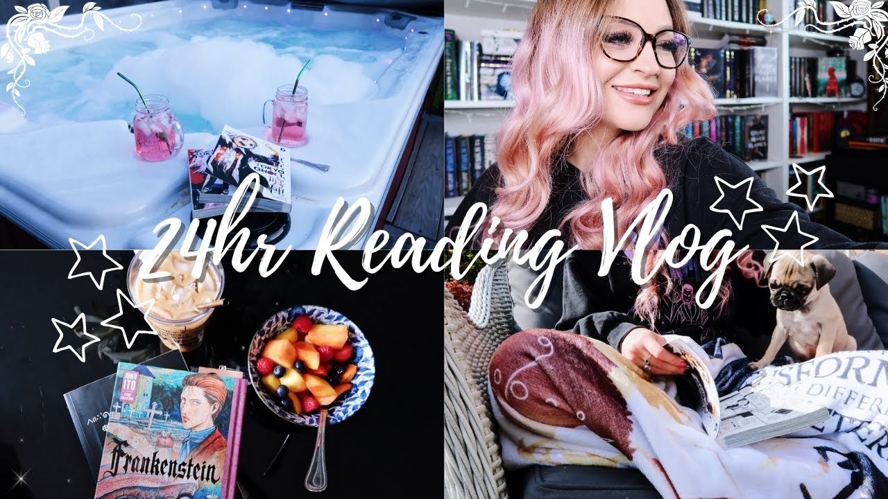 i read 4 books & all the spring vibes | 24hr Readathon 🥀