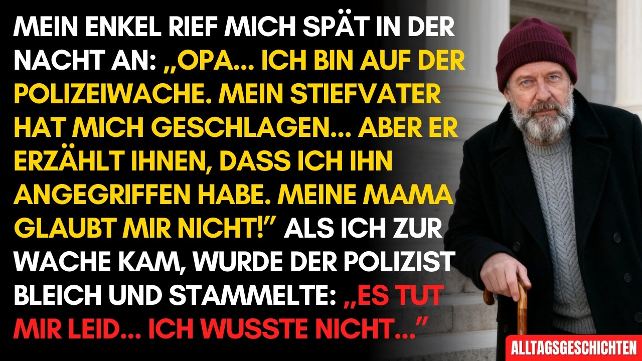 Mein Enkel rief weinend von der Polizei: „Ich hab Angst vor meinem Stiefvater“... Wahre Geschichte