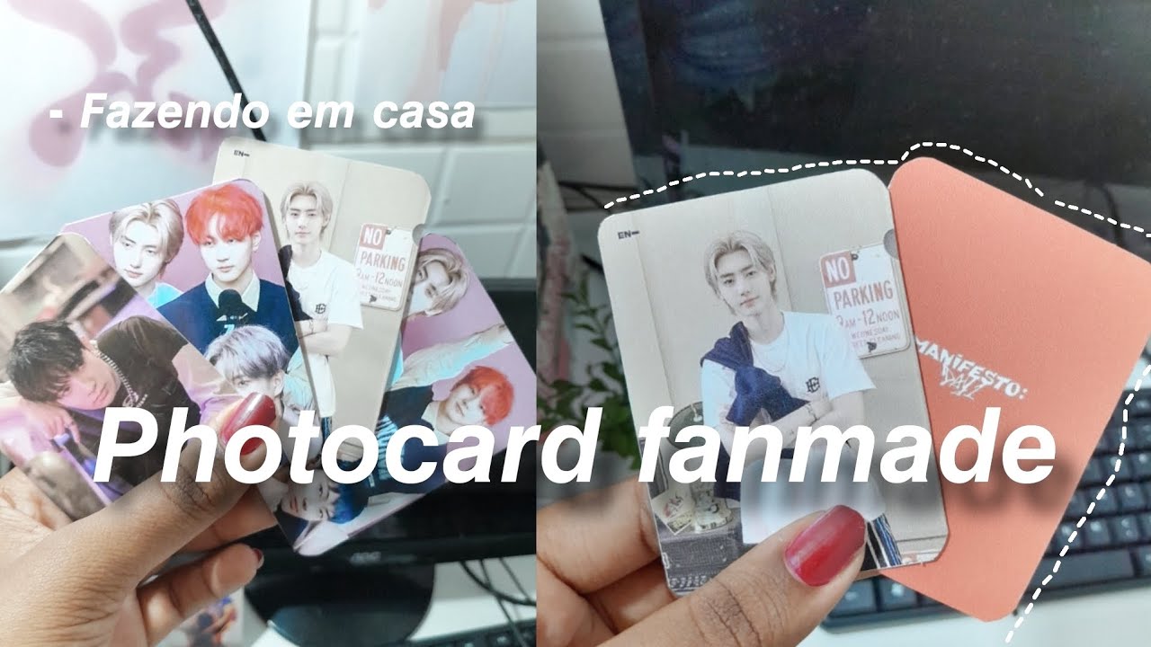 Fazendo photocard fanmade em casa | 🩷 tutorial