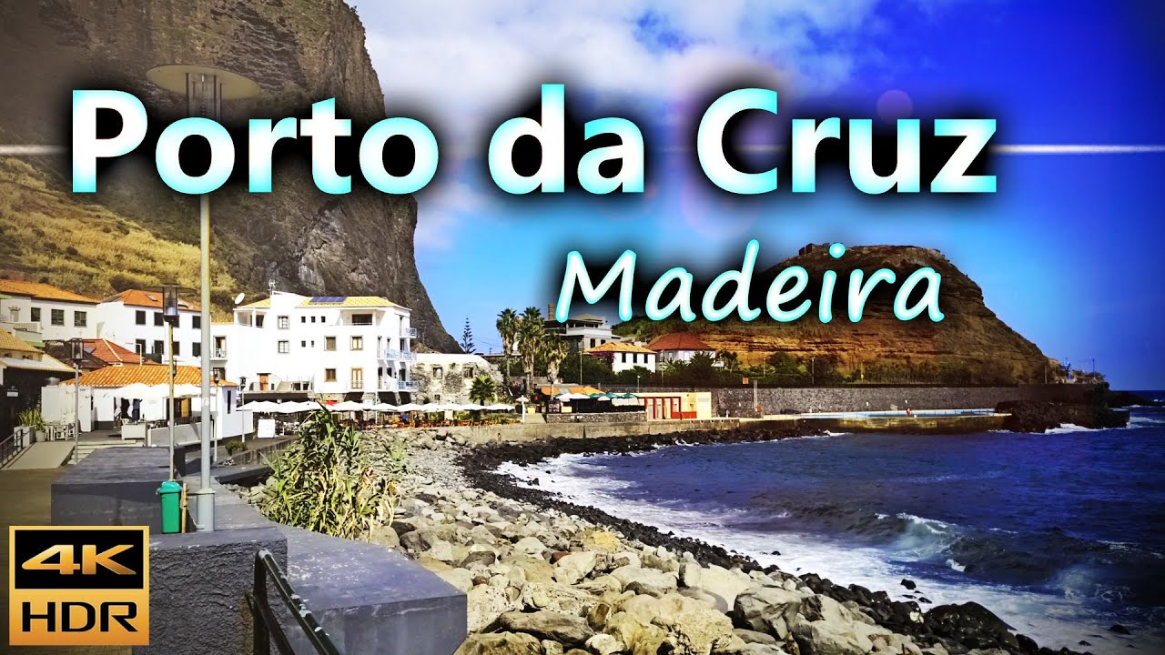 Porto da Cruz, a town in the northeast, known for its RUM factory / Madeira, Portugal / 4K HDR