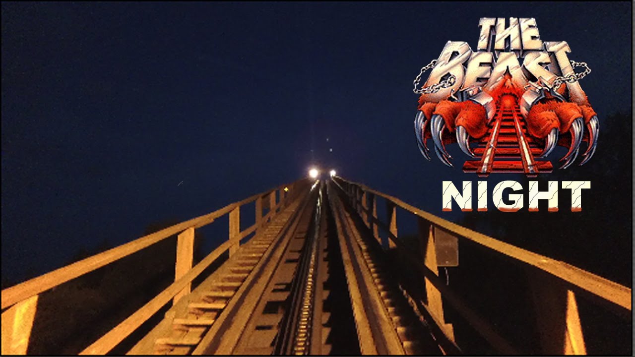 The Beast HD Night Ride Front Seat On Ride POV & Review Great Wood Coaster At Kings Island