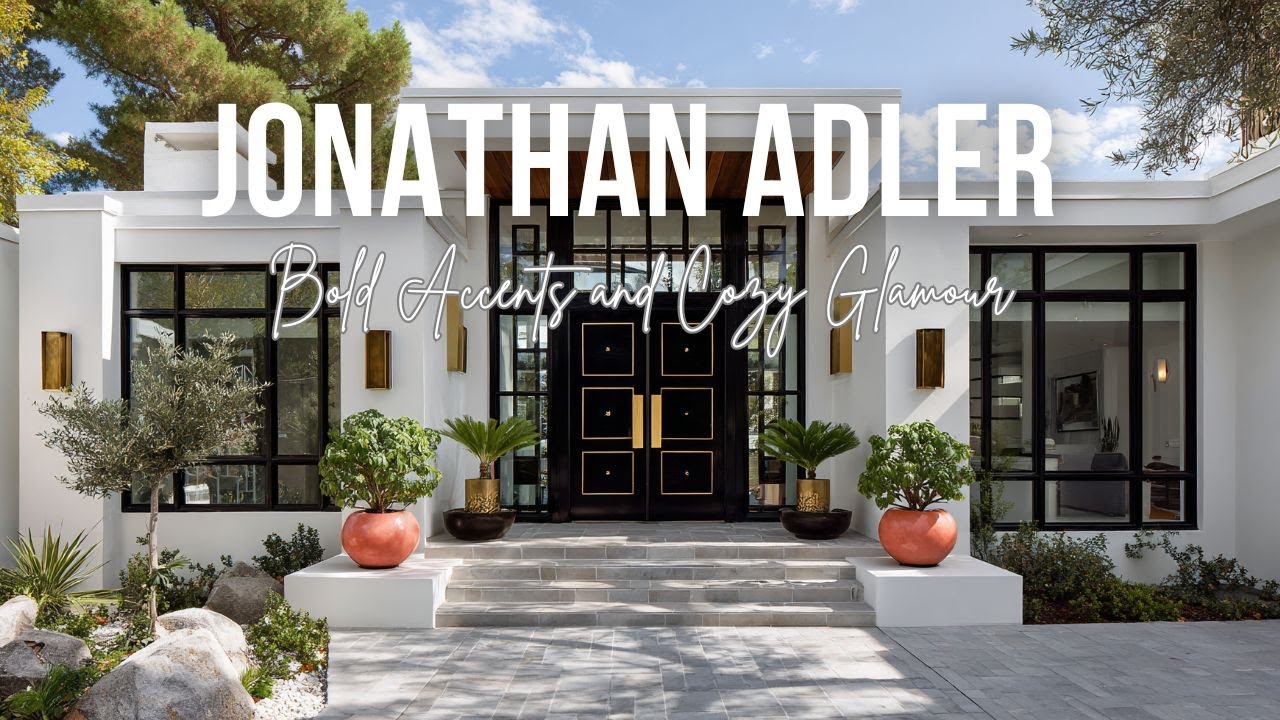 Jonathan Adler Inspired Winter Interiors with Bold Accents and Cozy Glamour
