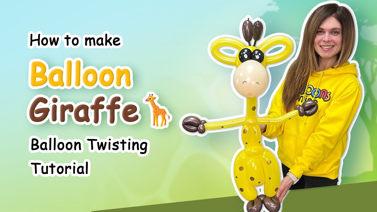 How to make Balloon Giraffe 🦒 | Balloon Twisting Tutorial