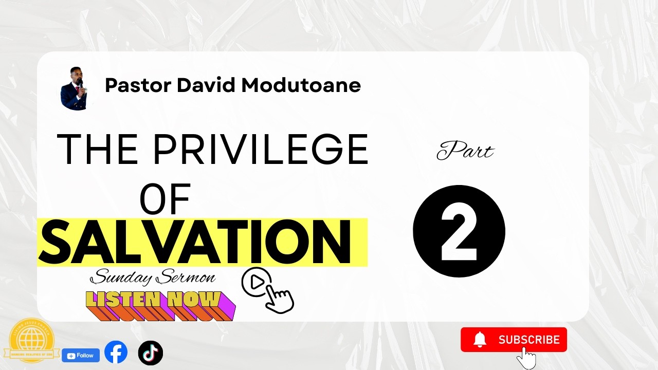 The Privilege of Salvation Part 2 | God Wants You to Be Happy 🔥 Pastor David Modutoane 🇿🇦🇱🇸🇧🇼