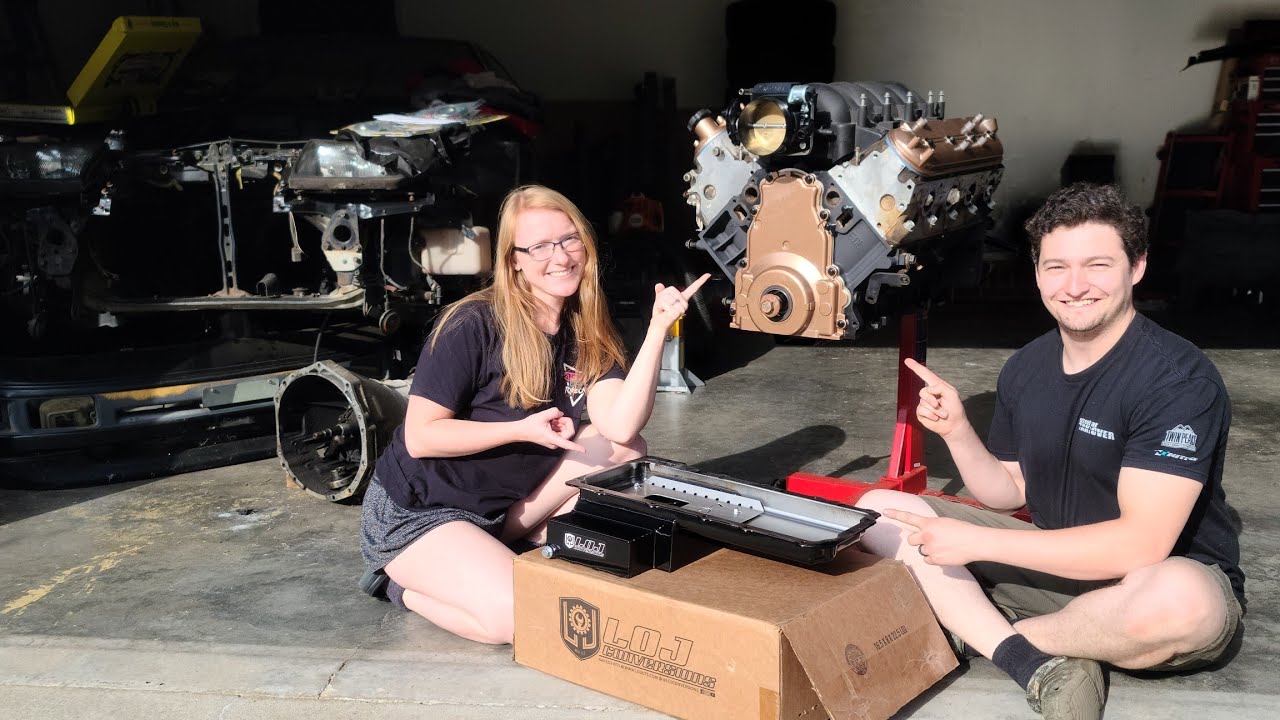 How to Install LOJ Conversions Oil Pan, 300ZX Z32(How to LS swap 300ZX) #z32 #nissan #300zx #lsswap