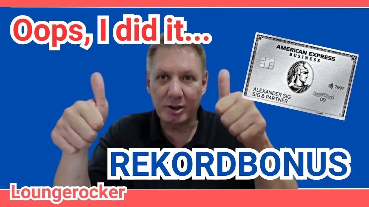 Warum ich mir doch noch die Amex BUSINESS Platinum geholt habe (Amex Fanboy Video)