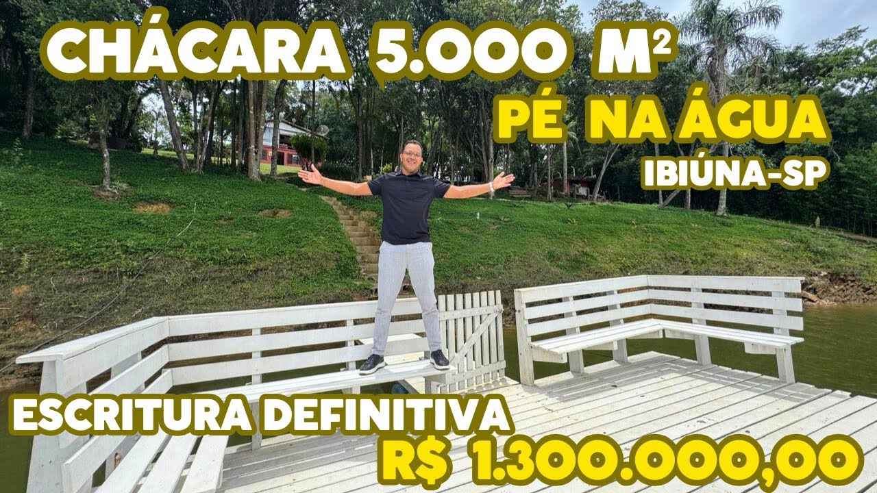 Chácara 5.000 m² PORTEIRA FECHADA/ ESCRITURA DEFINITIVA a venda em IBIÚNA/SP