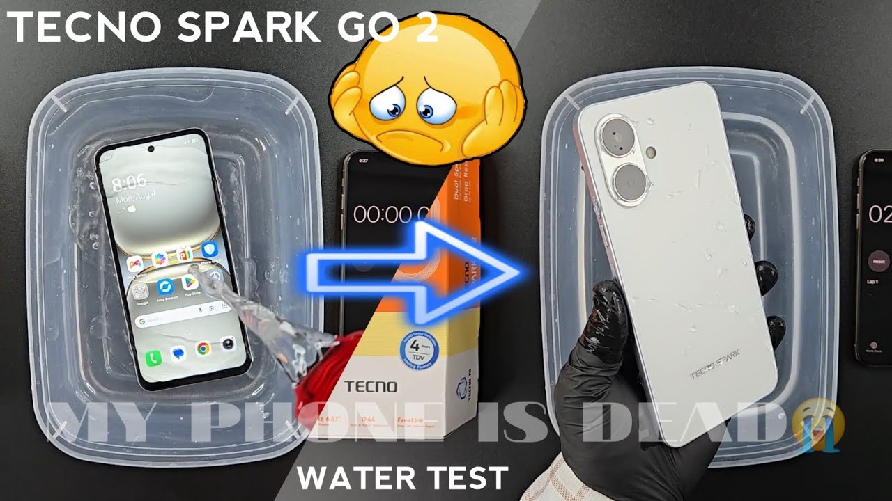 Tecno Spark Go 2 Water Test 💧💦| Spark Go 2 is Actually Waterproof Or Not??