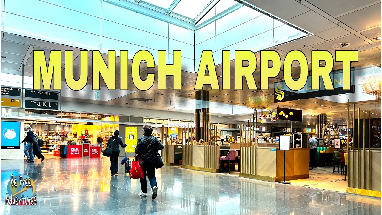 MUNICH AIRPORT DEPARTURES  - München Flughafen (4K) | Germany