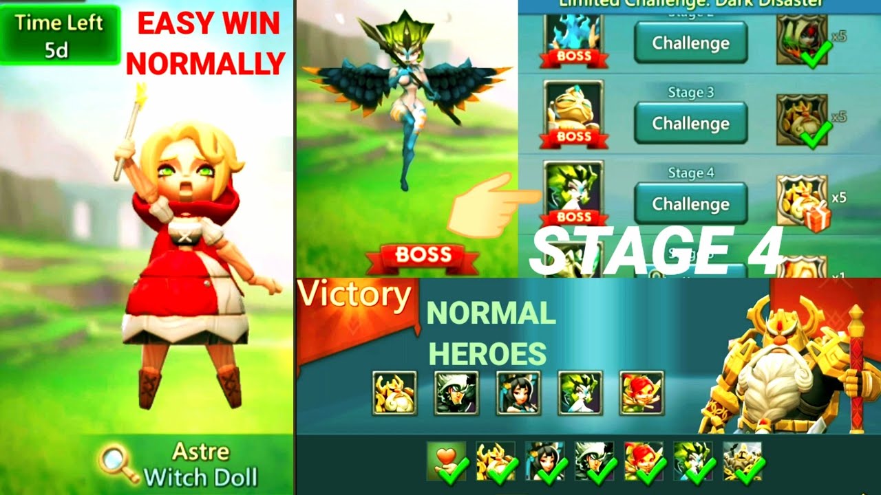 Lords mobile limited challenge dark disaster stage 4