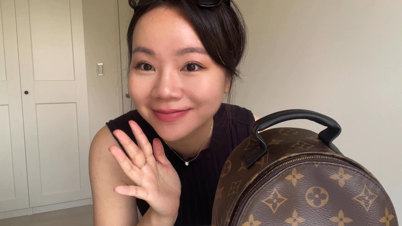 LV Palm Springs Mini Backpack 小後背包 ✨ 四種超實用背法！穿搭一次看（全英文＋中文字幕）