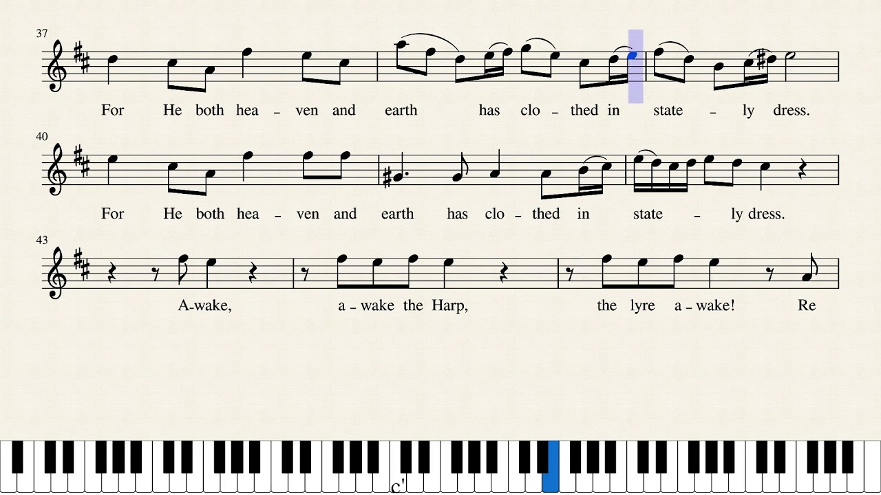 Awake The Harp - Soprano by F. J. Haydn