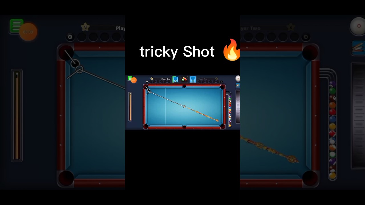 Pot Black ball on trick shot 🎱😱#shorts #8ballpool
