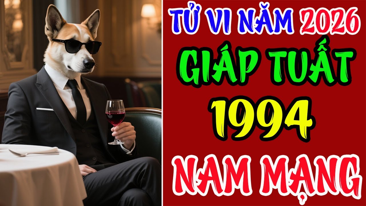 Tử Vi Năm 2026, Giáp Tuất 1994 Nam Mạng, Phú Quý Hanh Thông, Vận Hội Thăng Hoa, May Mắn Đầy Nhà