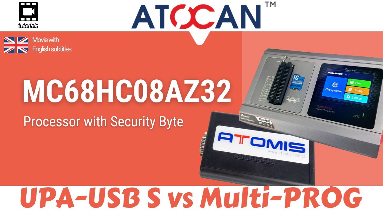 MC68HC08AZ32 processor - UPA-USB S vs Multi-PROG