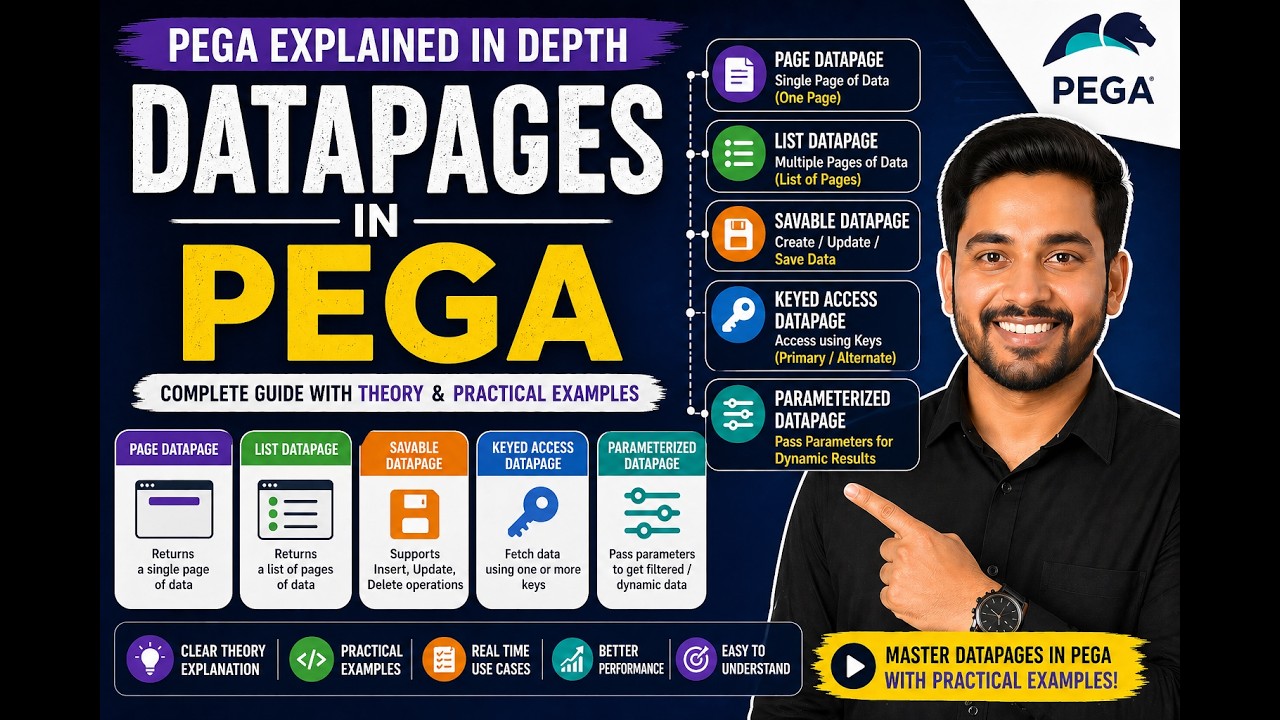 Data Pages in Pega | Page, List & Savable Data Pages with Examples || WhatsApp:+91-9177826908