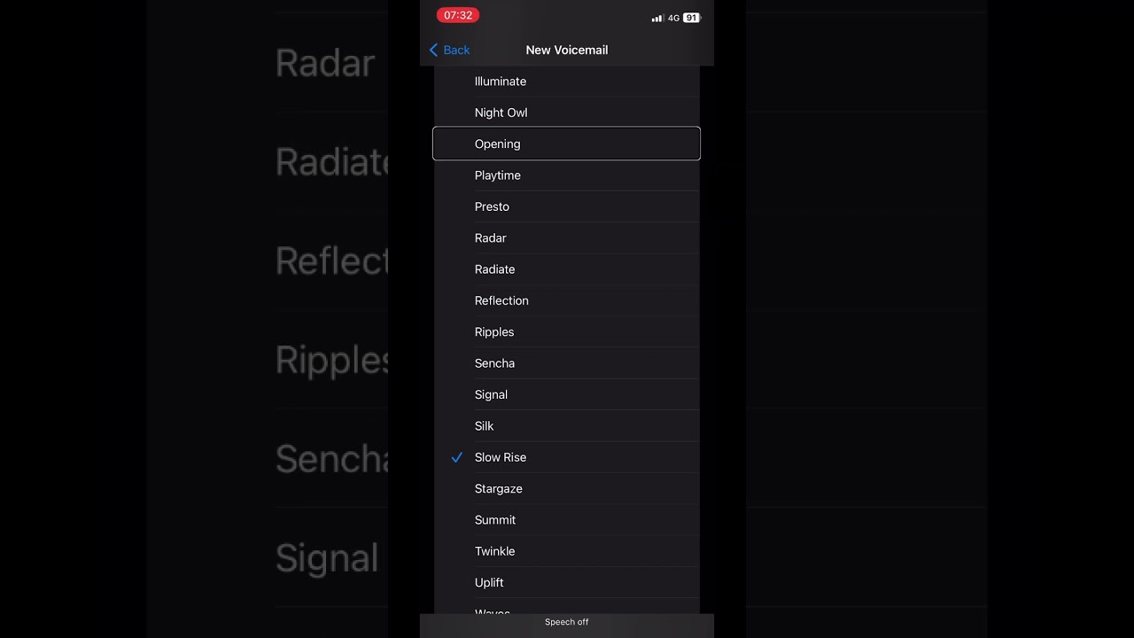 Slow rise, Apple iPhone ringtone
