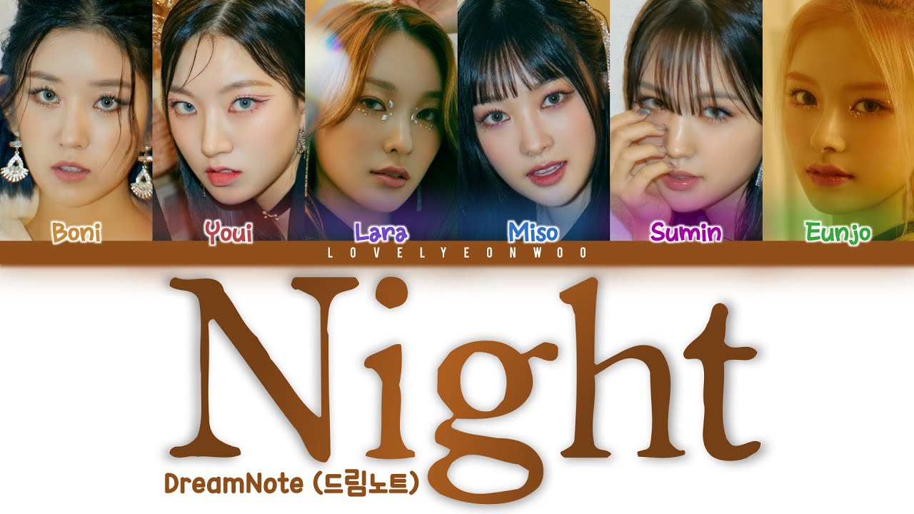 DreamNote (드림노트) – NIGHT (밤) Lyrics (Color Coded Han/Rom/Eng)