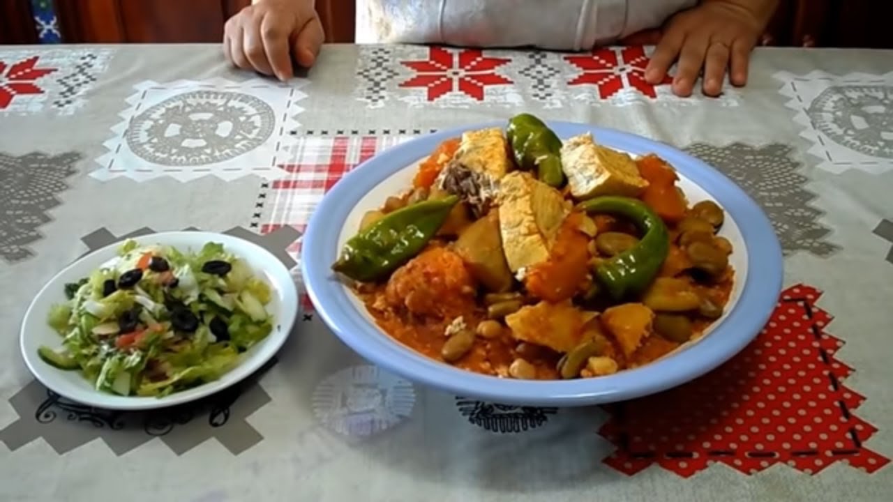 الكسكسي التونسي مع السمك ( بالحوت ) - couscous recipe@Cuisinetunisiennezakia