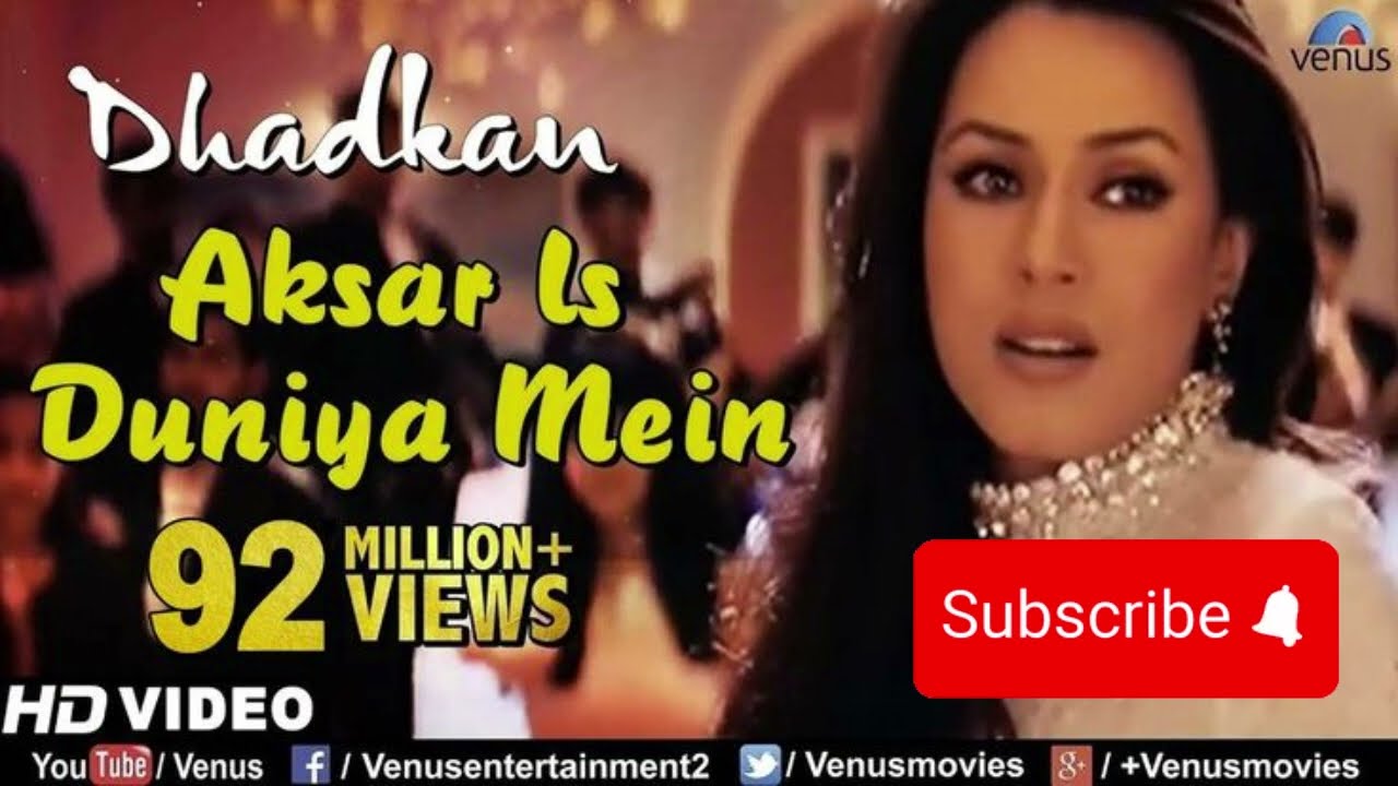 Aksar Is Duniya Mein – 4K HD | Dhadkan Movie Song | 90s Romantic Hit