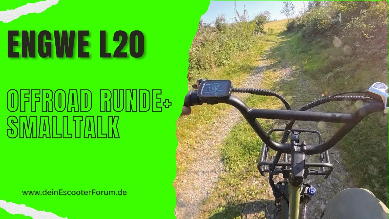 ENGWE L20 Power E-Bike Offroad Runde + Smaltalk