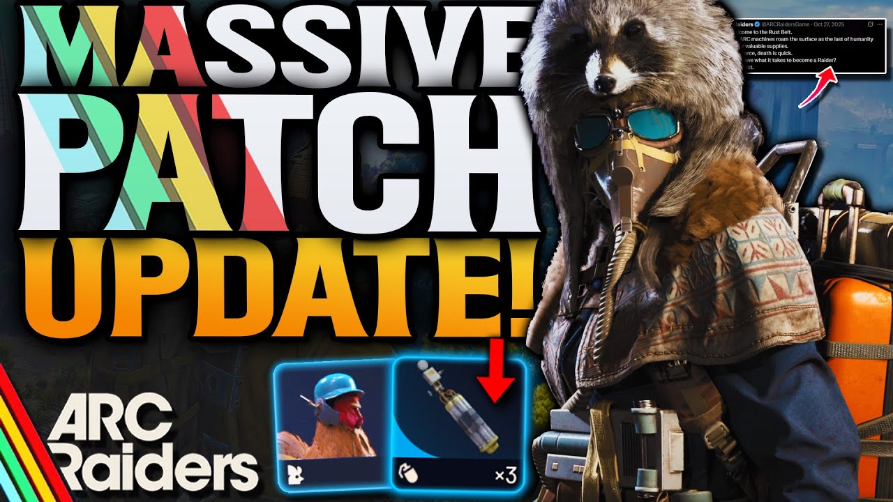 ARC Raiders HUGE PATCH UPDATE! New Skins & BIG Nerf!